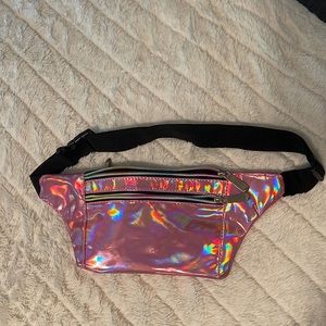 Pink Fluorescent Fanny Pack/Shoulder Bag